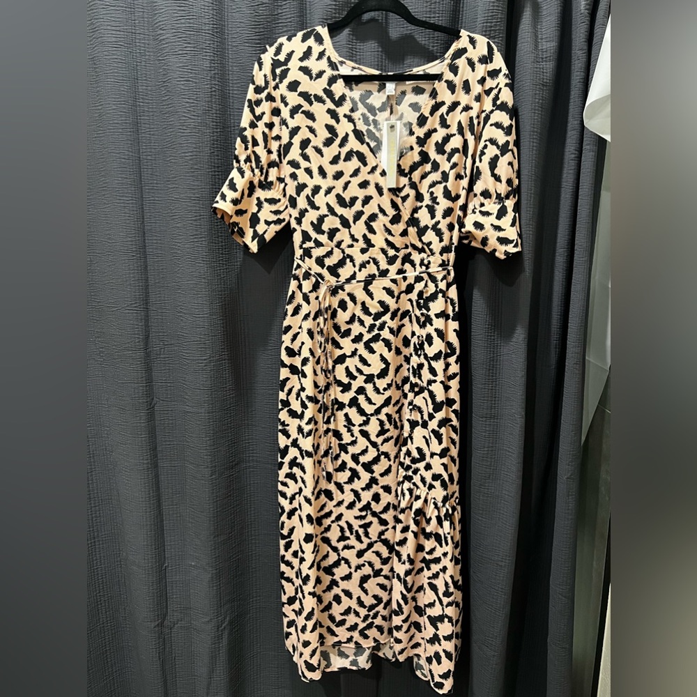 Top Shop Eyelash Wrap Dress NWT
